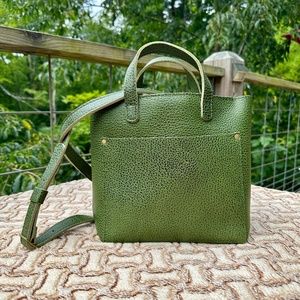 Avocado - Portland Leather Goods Zip Mini Crossbody Tote